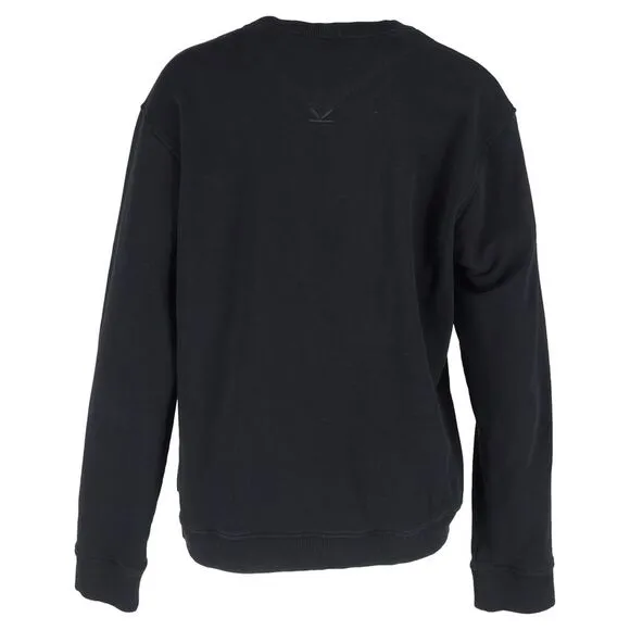 Kenzo Logo Print Crewneck Sweater in Black Cotton