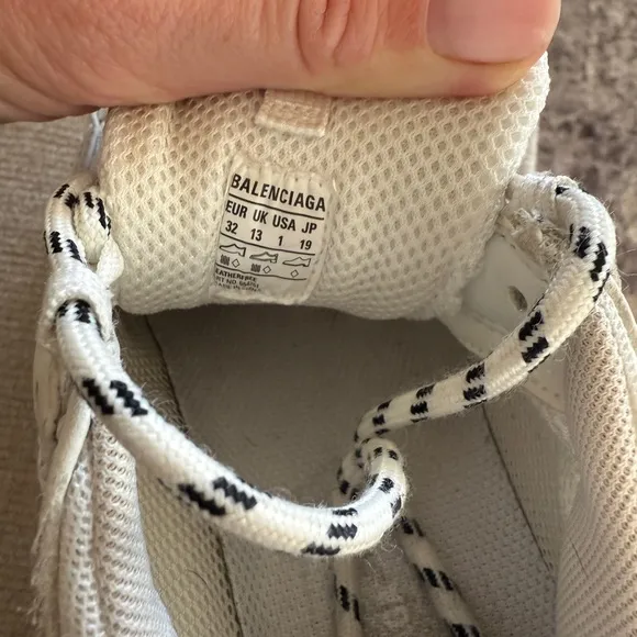 Kids Balenciaga White  Sneakers