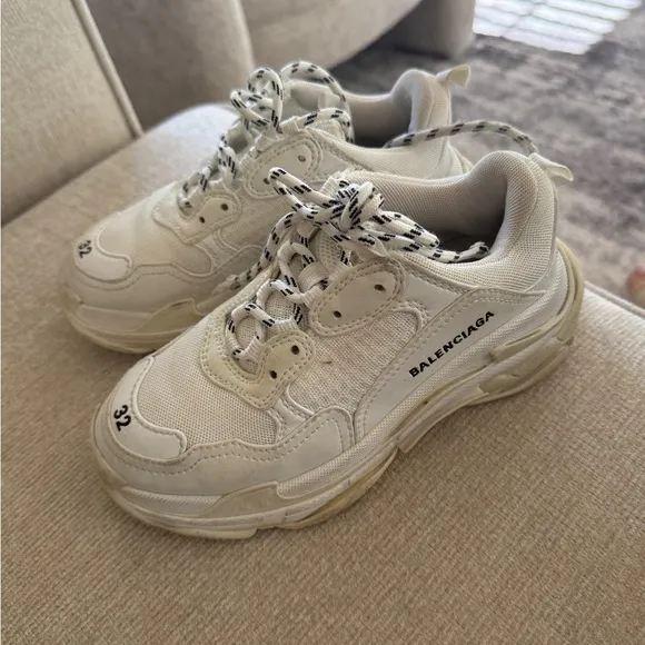 Kids Balenciaga White  Sneakers