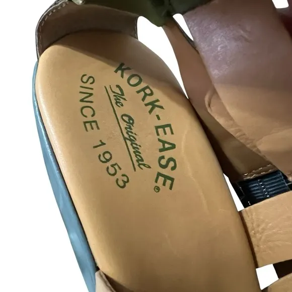 Kork Ease Haily Cross Strap Wedge Sandals Size 7