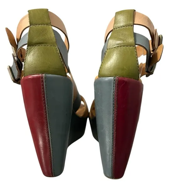 Kork Ease Haily Cross Strap Wedge Sandals Size 7