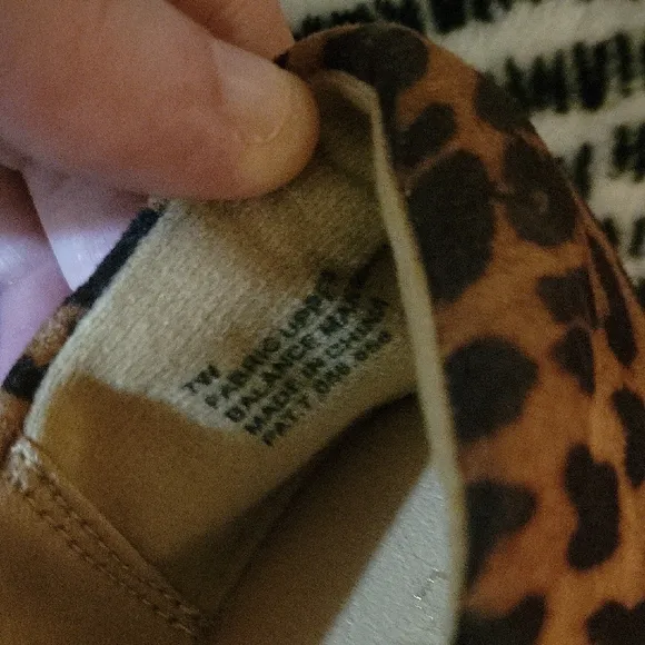 Lane Bryant Brown and Tan Leopard Print Ballet Flats