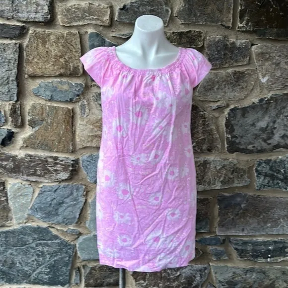 Lilly Pulitzer 'Sullivan' Dress in 'We Were Robbed' Pink Raccoon Print Size XS