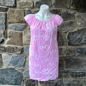Lilly Pulitzer 'Sullivan' Dress in 'We Were Robbed' Pink Raccoon Print Size XS