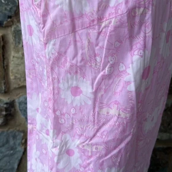 Lilly Pulitzer 'Sullivan' Dress in 'We Were Robbed' Pink Raccoon Print Size XS
