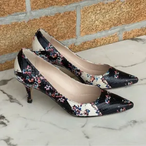LK Bennett Floral Snake Heels size 39/9