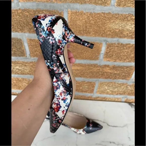 LK Bennett Floral Snake Heels size 39/9