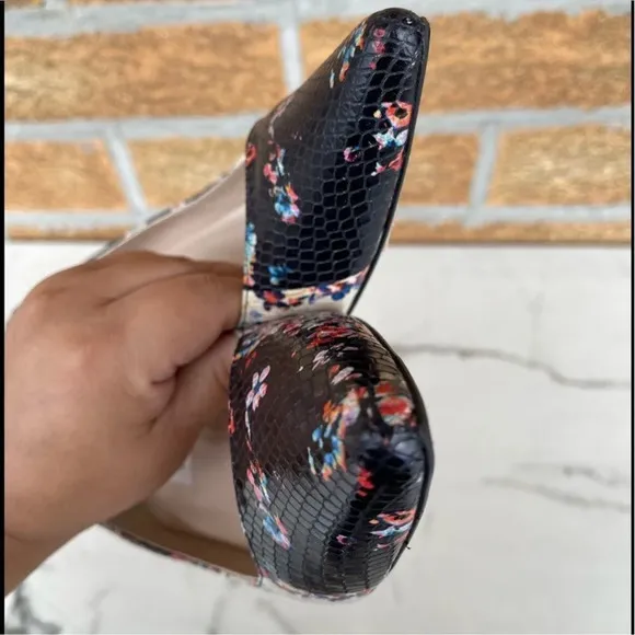LK Bennett Floral Snake Heels size 39/9