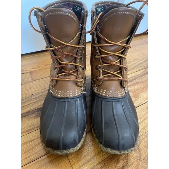 LL Bean‎ Bean Boots Gore-Tex Waterproof Leather Duck Boots Women's
