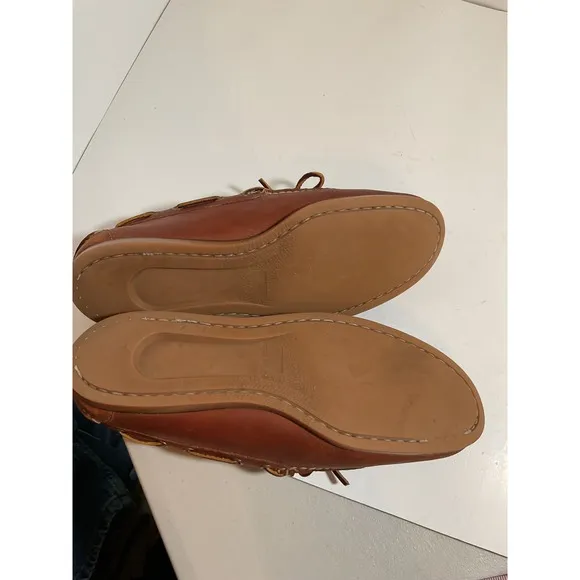 L.L. Bean Signature Leather Boat Shoes Loafers Classic Style Mens