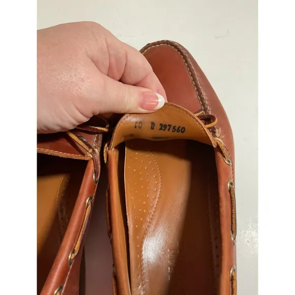 L.L. Bean Signature Leather Boat Shoes Loafers Classic Style Mens