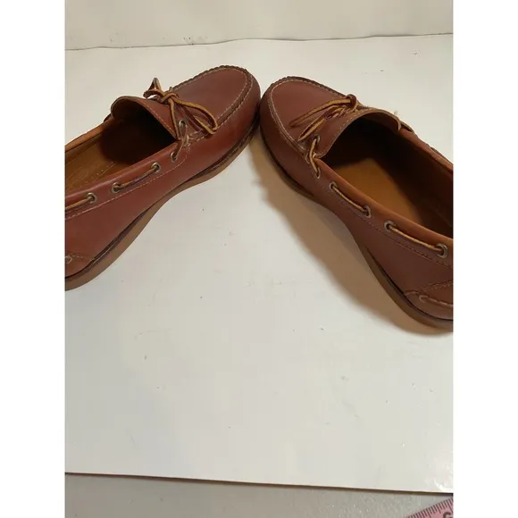 L.L. Bean Signature Leather Boat Shoes Loafers Classic Style Mens