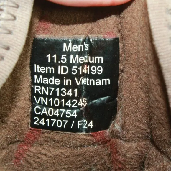 LL Bean Snow Sneaker 5 Brown Suede Lace Up Waterproof Winter Boots Size 11.5 M