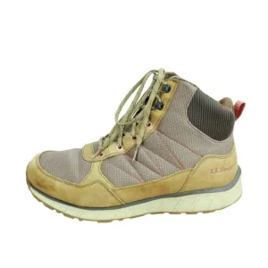 LL Bean Snow Sneaker 5 Brown Suede Lace Up Waterproof Winter Boots Size 11.5 M