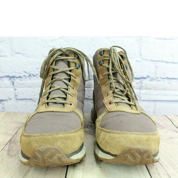 LL Bean Snow Sneaker 5 Brown Suede Lace Up Waterproof Winter Boots Size 11.5 M