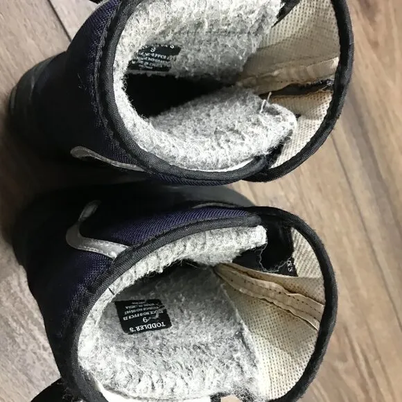 L.L.Bean Northwoods Boots Unisex Toddler Size 9 Navy Blue‎ WInter Snow Boots