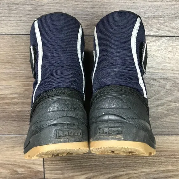 L.L.Bean Northwoods Boots Unisex Toddler Size 9 Navy Blue‎ WInter Snow Boots