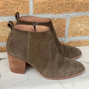 Madewell Brenner Ankle Boot in Suede size 9
