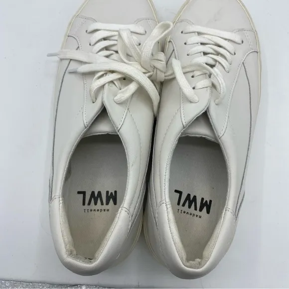 Madewell Sidewalk Low-Top Sneakers in pale parchment womens size 9 chunky