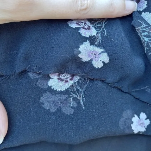 Madewell Skygaze Navy Dress in Pansy Bouquet