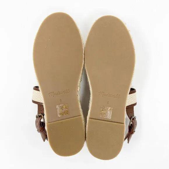 MADEWELL | The Julie Espadrille Sandal 8 NWOT