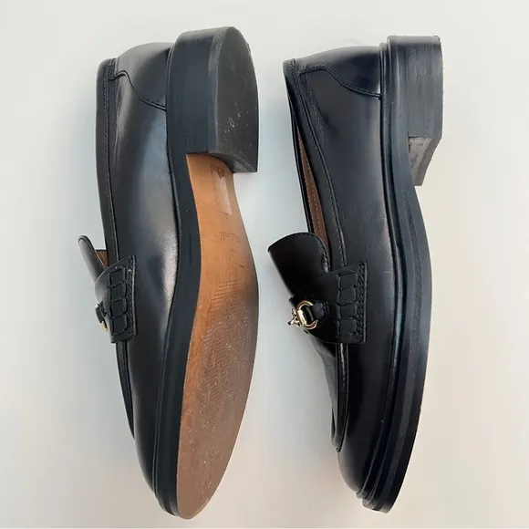 Madewell The Vernon Bit Hardware Loafer in Leather, Size 8