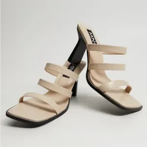 ✨MANGO✨Strappy heeled sandals