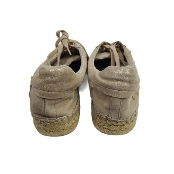 Marc Fisher Marcia Star Leather Espadrilles Sneakers 9M