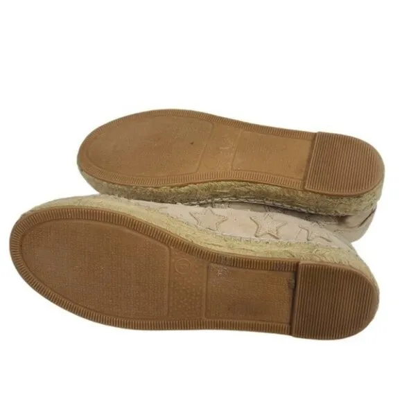 Marc Fisher Marcia Star Leather Espadrilles Sneakers 9M