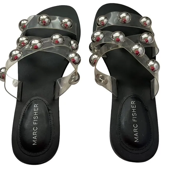 Marc Fisher Women’s BRYTE FLAT SLIDE SANDAL Size 6.5