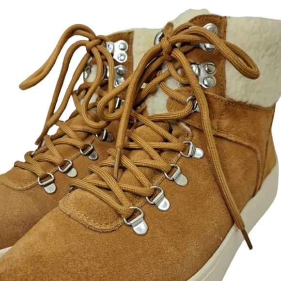 Marc Fisher‎ Women's Suede Leather Sneaker Ankle Boots 8 1/2 M Brown