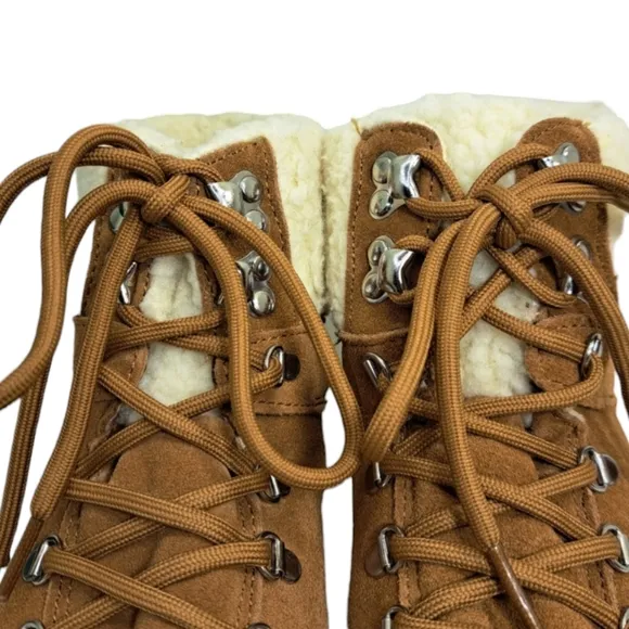 Marc Fisher‎ Women's Suede Leather Sneaker Ankle Boots 8 1/2 M Brown