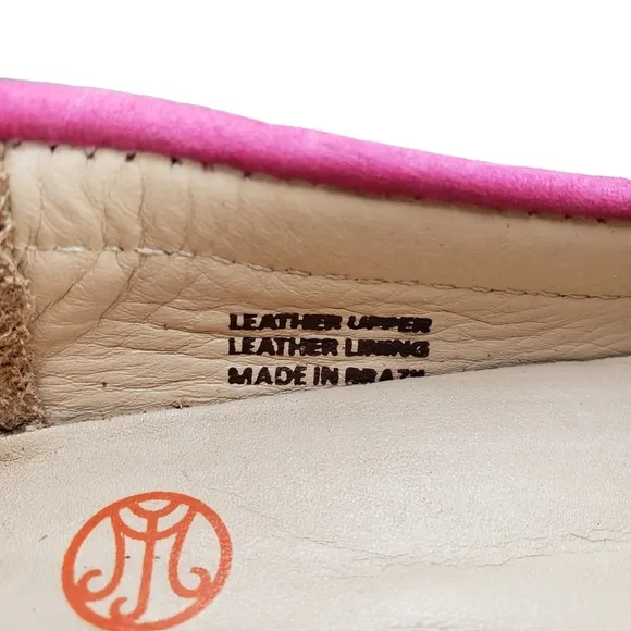 Marc Joseph | NIB Cypress Hill Pink Nobuck Leather Classic Loafers Girl's 10.5