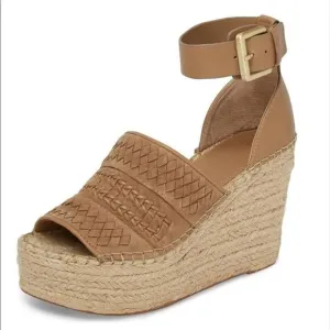 Marc Fisher Alina Espadrille Wedge, Tan
