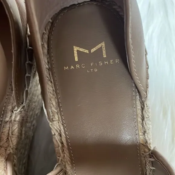 Marc Fisher Alina Espadrille Wedge, Tan