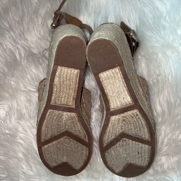Marc Fisher Alina Espadrille Wedge, Tan
