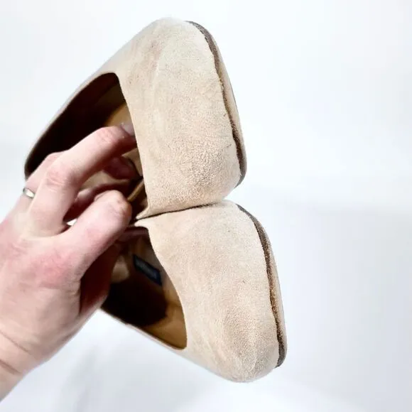 Margaux camel suede ballet flats 6.5