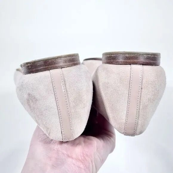 Margaux camel suede ballet flats 6.5