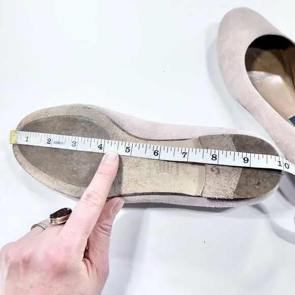 Margaux camel suede ballet flats 6.5