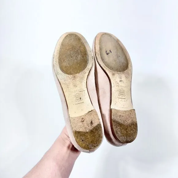 Margaux camel suede ballet flats 6.5