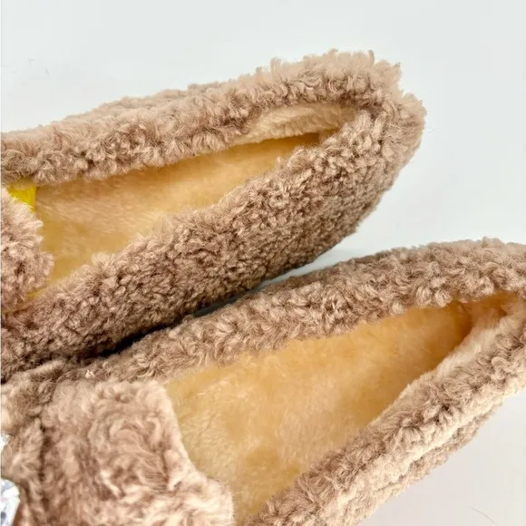 Martina Brown Loafers with Crystal Embellishment