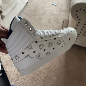 MCM White High-Top Sneakers