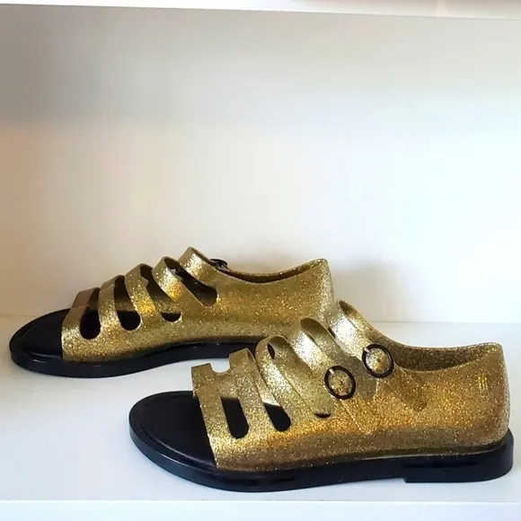 Melissa gold strappy sandals