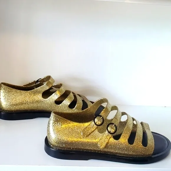 Melissa gold strappy sandals