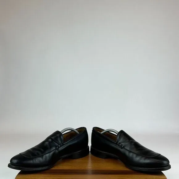 Mens Allen Edmonds Steen Black Leather Loafers Dress Shoes Size 12‎ D GUC
