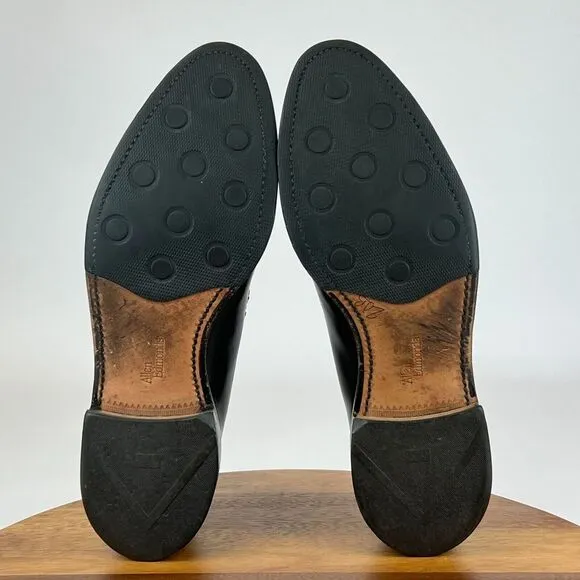 Mens Allen Edmonds Steen Black Leather Loafers Dress Shoes Size 12‎ D GUC