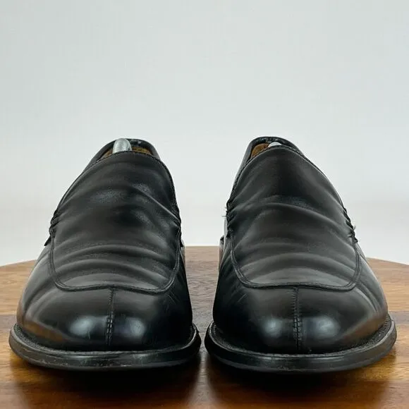Mens Allen Edmonds Steen Black Leather Loafers Dress Shoes Size 12‎ D GUC