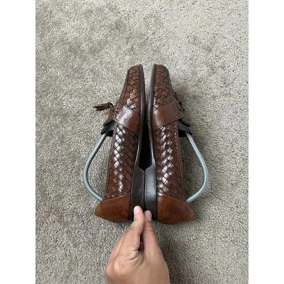 Mens BRAGANO for COLE HAAN slip-on loafers / dress brown leather, Size US 9.5