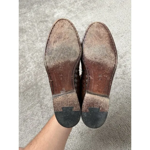 Mens BRAGANO for COLE HAAN slip-on loafers / dress brown leather, Size US 9.5