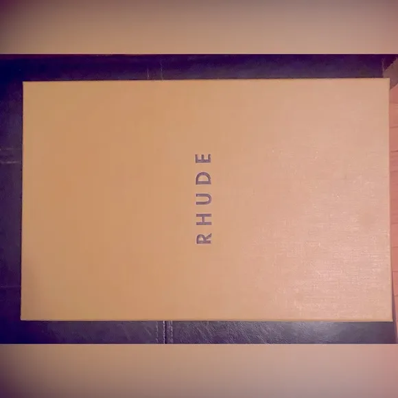Men’s RHUDE high top sneakers size 13 with box never worn! Designer sneakers!